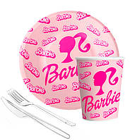 Набор одноразовой посуды "Барби" (на 10 персон)