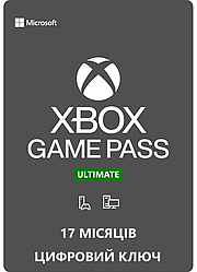 Підписка Xbox Game Pass Ultimate, 17 місяців: Game Pass Console + PC + Core + EA Play