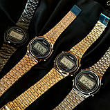 Цифровий спортивний металевий годинник Skmei 2146GD Gold, фото 2