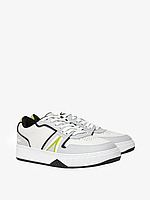 Men's Lacoste L001 Leather Color Contrast Sneakers white US: 9; EU: 42; CM: 26.5