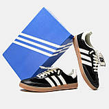 Жіночі кросівки Adidas Samba Pony Tonal Wales Bonner Core Black, фото 4