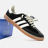 Жіночі кросівки Adidas Samba Pony Tonal Wales Bonner Core Black, фото 9