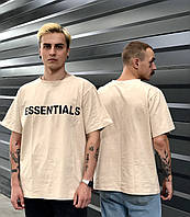 Футболка oversize мужская Essentials fear of god тишка Essentials Футболка оверсайз цветная с надписью бренда S