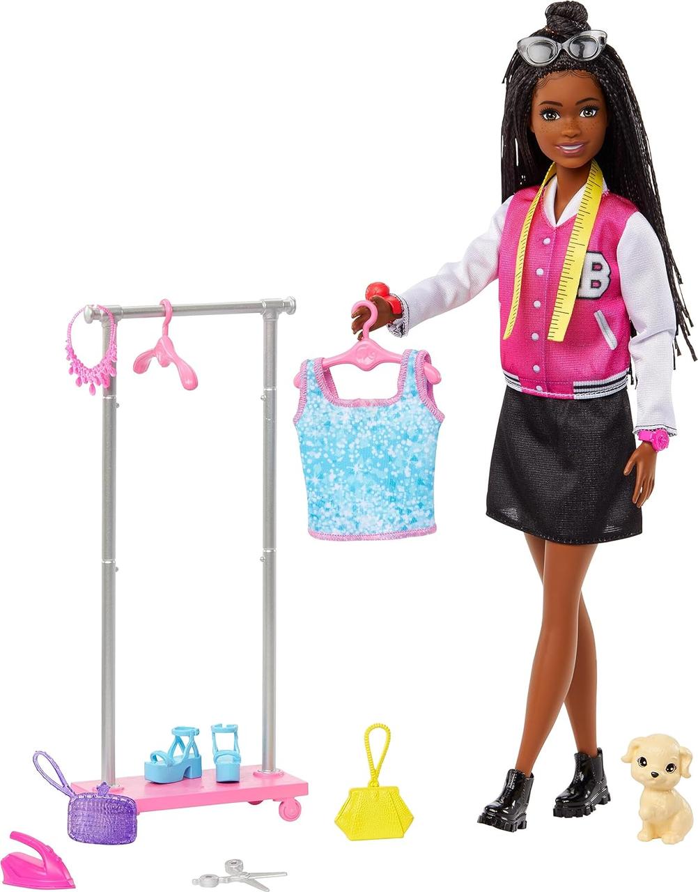 Ігровий набір лялька Барбі Стиліст з 14 аксесуарами Barbie Stylist HNK96