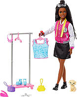 Ігровий набір лялька Барбі Стиліст з 14 аксесуарами Barbie Stylist HNK96