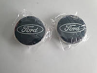 Колпачки заглушки (чорні) на литые диски Ford Fusion/ Fiesta/ Focus/ Ecosport/ C-Max/ Mondeo/ Kuga