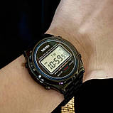 Цифровий спортивний металевий годинник Skmei 2146BK Black, фото 5