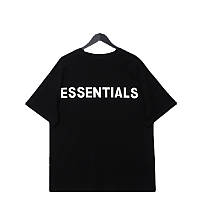 Essentials Fear of god футболка брендовая с надписью бренда Essentials оверсайз унисекс Футболка эксклюзивная S