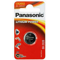Батарейка Panasonic CR 2032 Lithium * 1 (CR-2032EL/1B) hp