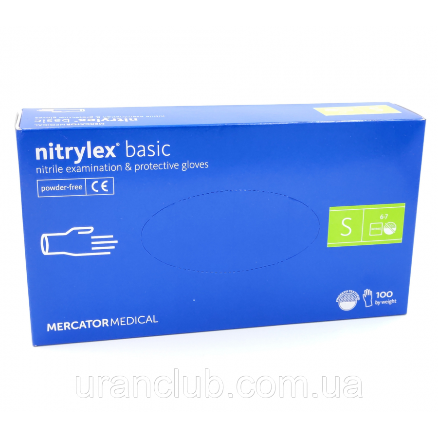 Рукавички нітрилові NITRYLEX basic уп./100 шт. nitrilex базик базик