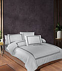 Комплект постільної білизни сатин delux First Choice євро розмір Belezza Grey