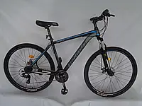 Велосипед Azimut 29 40D GFRD рама 17, Черно-синий Black-blue