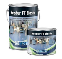 Гидроизоляция полимочевина для эксплуатируемых террас Neotex Neodur FT Elastic (А+В) 5,5 кг RAL 1013