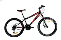 Велосипед Azimut Extreme 24 GFRD рама 13, Черно-красный Black-red
