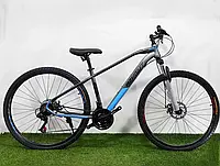 Гірський велосипед Azimut 26″ Gemini GFRD рама 15.5, Сіро-синій Gray-blue