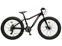 Велосипед Crosser Fat Bike 26 рама 16, Черно-красный Black-red