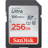 Карта пам'яті SanDisk 256GB SD class 10 UHS-I Ultra (SDSDUNR-256G-GN3IN) hp