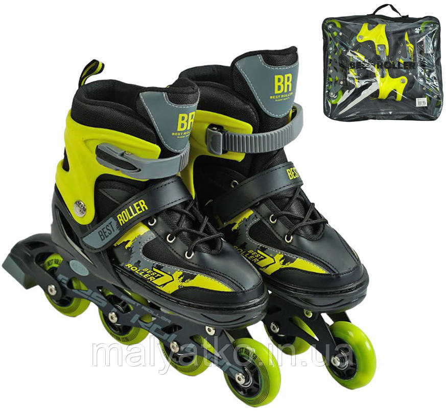 Ролики розсувні Best Roller розмір M/34-37/коліща PU арт. 27300-М