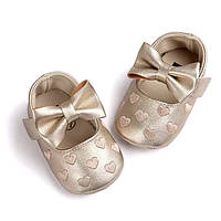 Пинетки-туфли для новорожденной девочки стелька 12 см.