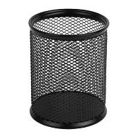 Подставка для ручек Axent round 80х80х100мм, wire mesh, black (2110-01-A) hp