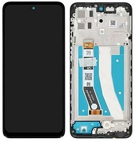 Дисплей для Motorola Moto G32 (XT2235) із сенсором чорний + рамка оригінал (Китай)