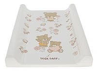 Пеленальный матрасик Tega Baby Teddy Bear Мишки 70*50 см бежевый at