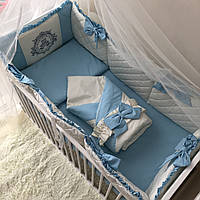 Комплект постельного белья Baby Comfort Royal Baby голубой 8 элементов at