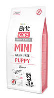Сухой корм Brit Care GF Mini Puppy для щенков миниатюрных пород, с ягненком