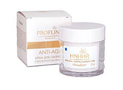 Крем для обличчя з біозолотом нічний 35 г Примафлору