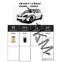 Комплект фільтрів VW Golf V (Plus) 1.6 BiFuel (2009-2013) WIX