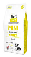 Сухой корм Brit Care GF Mini для взрослых собак миниатюрных пород, с ягненком