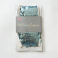 Шторка для фотозоны, фольгированная, цвет голубая сатин, размер 100*200 см.