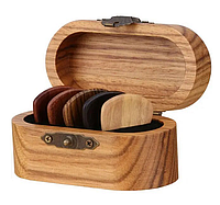 Подарочный набор деревяных медиаторов в шкатулке