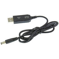 Кабель питания USB 2.0 AM to DC 5.5 х 2.1 mm 1.0m 5V to 12V Dynamode (DM-USB-DC-5.5x2.1-12V) hp