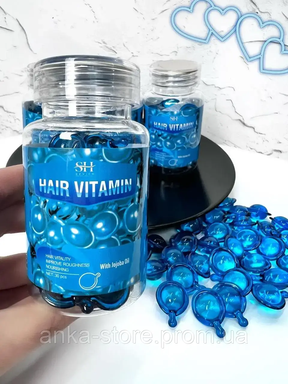 Вітамінні капсули для відновлення волосся Sevich Jojoba Oil 30шт