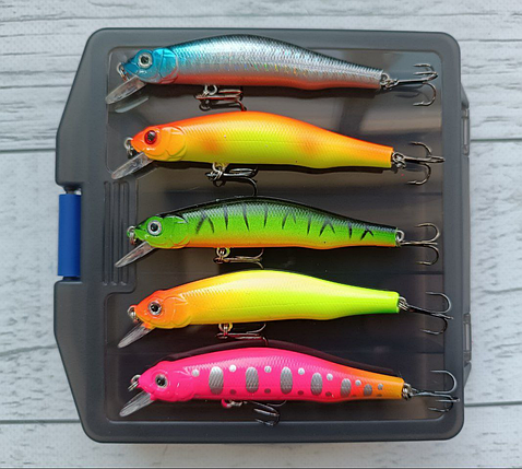 Набір Воблерів на щуку, окуня, судака Orbit 80мм 8,2гр. Орбіти 80 5шт в коробці, фото 1