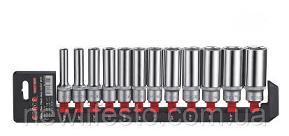 1/2" Набір головок 12-г. глибоких 12 пр. (5/16"-1") FORCE 4127S-9