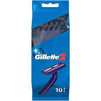 Бритва Gillette 2 одноразовая 10 шт. (7702018874293/8700216169028) hp