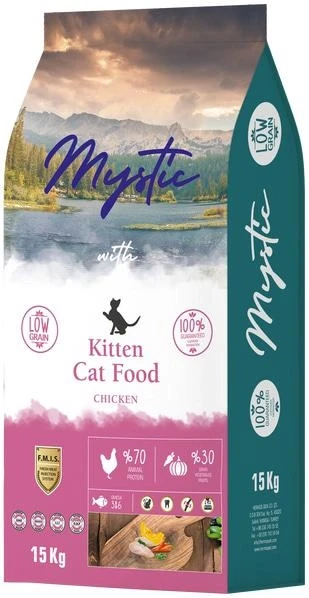 Сухий корм Hermos Mystic беззерновий для кошенят з куркою 15 кг