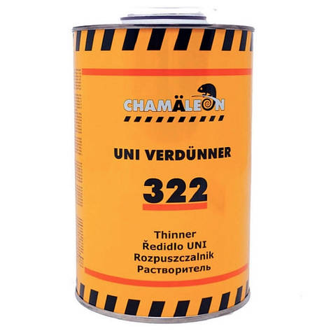 Універсальний акриловий розчинник стандартний Chamaleon 322 Uni Normal Acryl Thinner 1л, фото 2