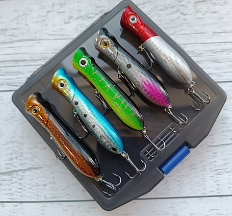 Набір Воблерів Поппер Killer Pop 5шт в коробке, фото 1