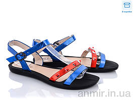 Босоніжки дорослі жіночі літні A582 blue (36-41) "Summer shoes" купити гуртом на 7км
