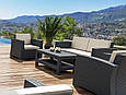 Журнальний столик пластиковий MONACO LOUNGE, Siesta Exclusive, коричневий, фото 6
