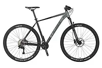 Велосипед Crosser 29″ МТ-041 рама 21 (3*10) DEORE SANTOUR, Черно-серый Black-gray