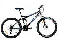 Велосипед Azimut 26″ Race GFRD рама 18, Черно-синий Black-blue