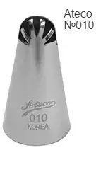 Насадка кондитерська Ateco №010. Бордюрна