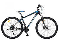 Велосипед Crosser 29″ Pionner рама 17,5, Черно-синий Black-blue