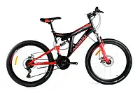 Велосипед Azimut 27.5″ Power GFRD рама 19, Черно-красный Black-red