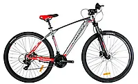 Велосипед Crosser Quick 29 рама 17.5 (21sSHIMANO+Hydra), Красно-серый Red-gray