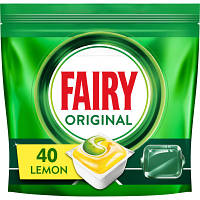 Таблетки для посудомоечных машин Fairy Original All in One Lemon 40 шт. (8001090954466) hp